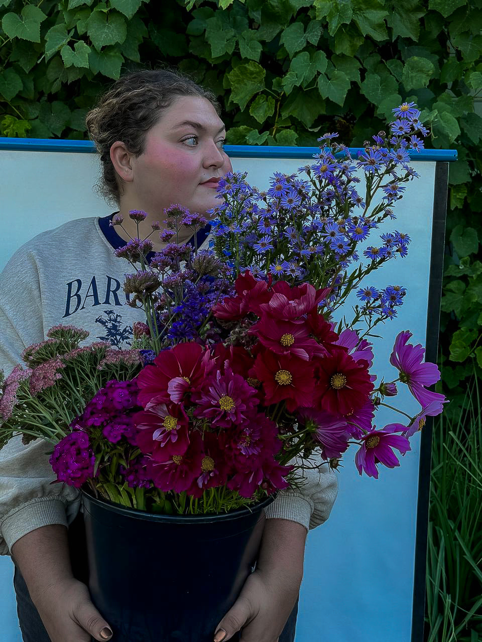 Cool Toned Flowers by the Bucket