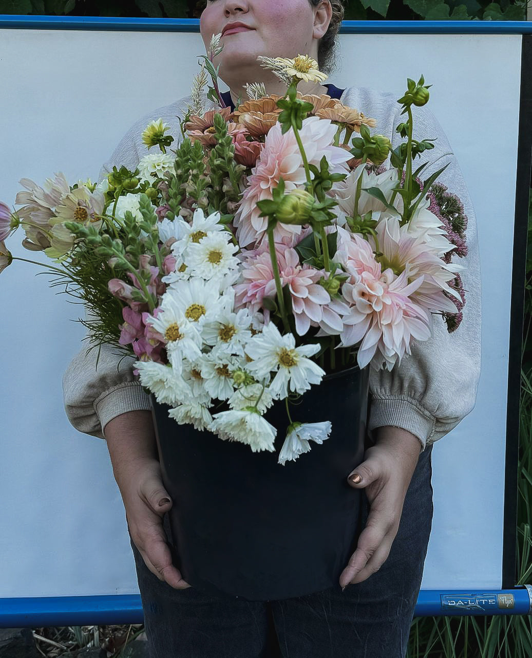 Blush Toned Flowers by the Bucket